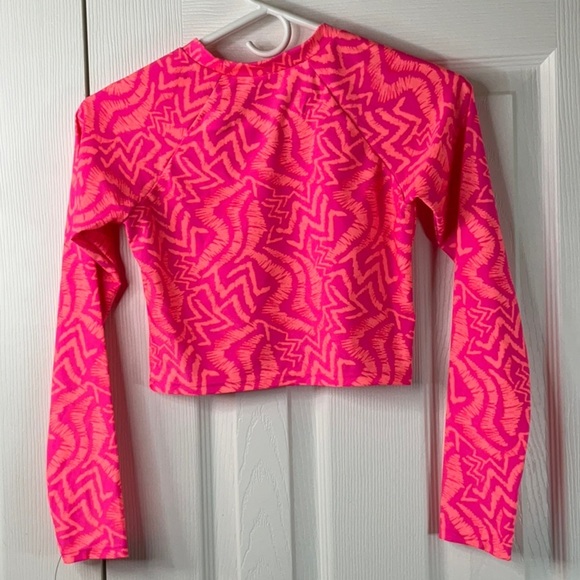 Art Class - Girls Teal And Orange Rash Guard Size XL(14) - Picture 7 of 9